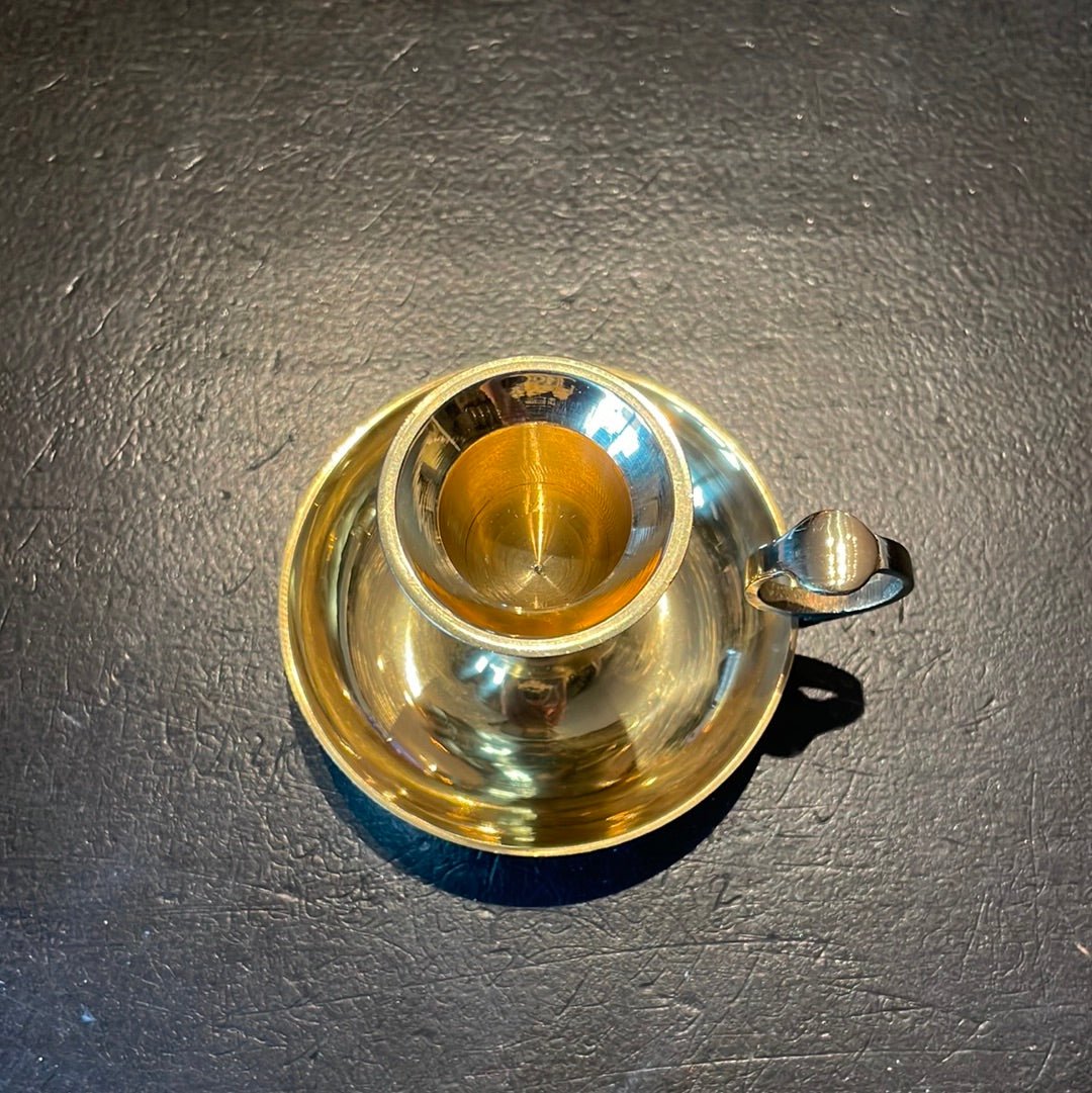 Brass Taper Candle Holder Witch Chest