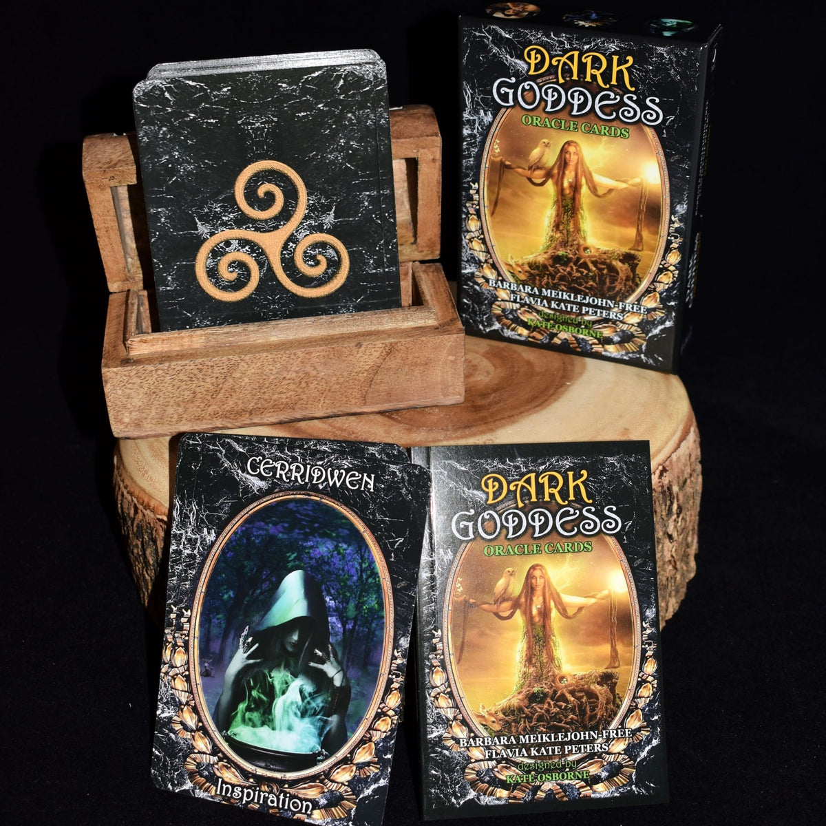 Dark Goddess Oracle Cards By Barbara Meiklejohn-Free & Flavia Kate