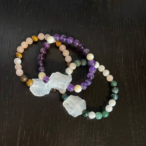 Raw Quartz & Crystal Bracelets by Dana Hunsberger of Sacred Chakra - Witch Chest