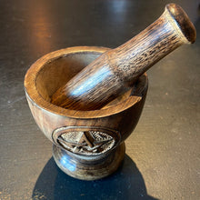 Load image into Gallery viewer, Wooden Pentacle Mortar &amp; Pestle