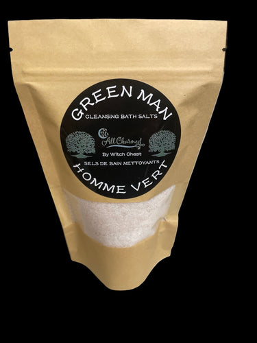 All Charmed Green Man Bath Salts By Witch Chest (Ottawa) - 400g - Witch Chest