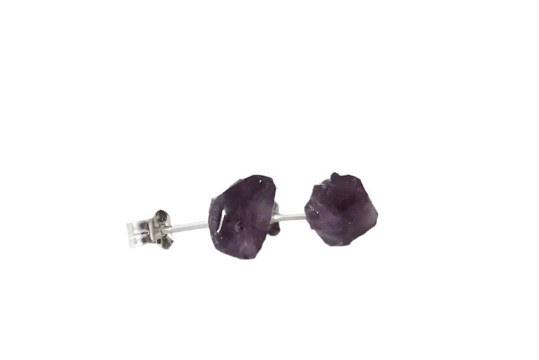 Amethyst Earrings By Raw Stone Elegance (Toronto) - Witch Chest