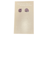 Load image into Gallery viewer, Amethyst Earrings By Raw Stone Elegance (Toronto) - Witch Chest