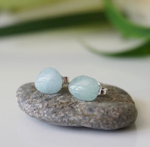 Aquamarine Earrings By Raw Stone Elegance (Toronto) - Witch Chest