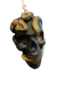 Beeswax Skull & Snake Candle - Witch Chest - Witch Chest