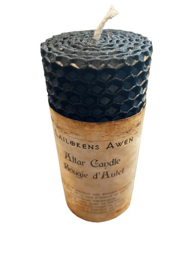 Black Beeswax Altar Candle - Lailokens Awen - Witch Chest