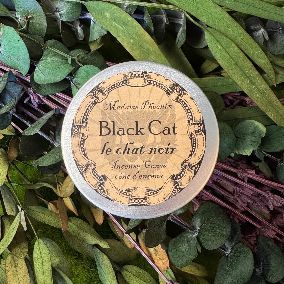 Black Cat Cone Incense By Madame Phoenix (Toronto) - Witch Chest