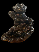Load image into Gallery viewer, Black Ceramic Waterfall and Backflow Incense Holder - Witch Chest