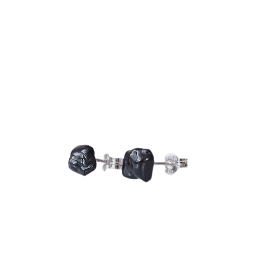 Black Tourmaline Earrings By Raw Stone Elegance (Toronto) - Witch Chest