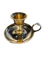 Load image into Gallery viewer, Brass Taper Candle Holder - Witch Chest
