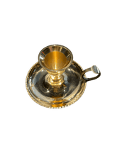 Load image into Gallery viewer, Brass Taper Candle Holder - Witch Chest