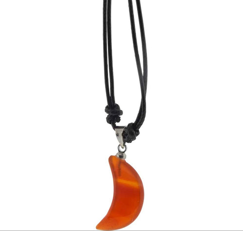 Carnelian Moon Necklace - Witch Chest