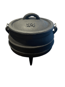 Cast Iron Cauldron Ribbed 5 inch - Witch Chest