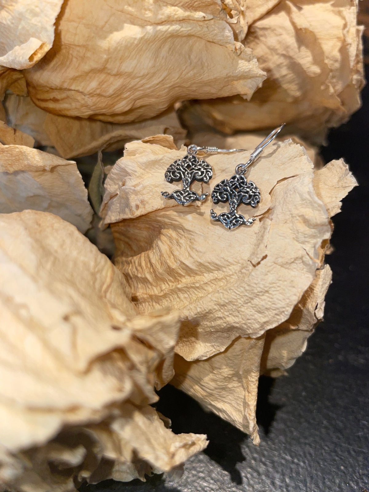 Celtic Knot Tree Of Life Earrings - Sterling Silver - Witch Chest