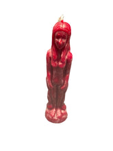 Load image into Gallery viewer, Female Figure Beeswax Candle - Witch Chest - Witch Chest