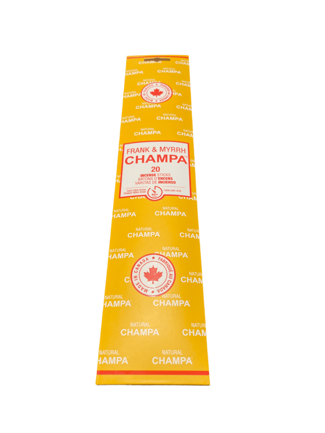 Frank & Myrrh Natural Champa Incense - (Quebec) - Witch Chest