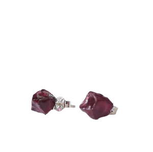 Garnet Earrings By Raw Stone Elegance - Witch Chest