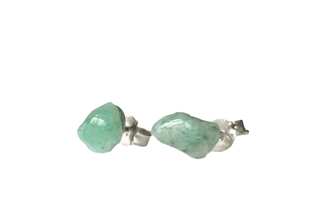 Green Aventurine Earrings By Raw Stone Elegance (Toronto) - Witch Chest