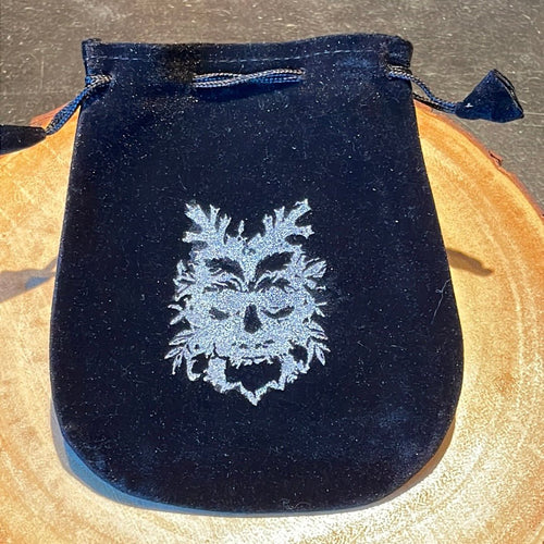 Green Man Velvet Bag - Witch Chest