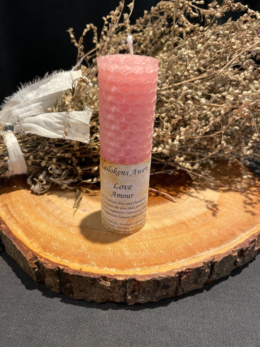 Love Beeswax Candle - Lailokens Arwen - Witch Chest