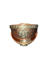 Load image into Gallery viewer, Pentacle Copper Offering Bowl - Witch Chest