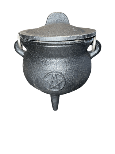 Pentacle Mini Potbelly Cauldron - Witch Chest