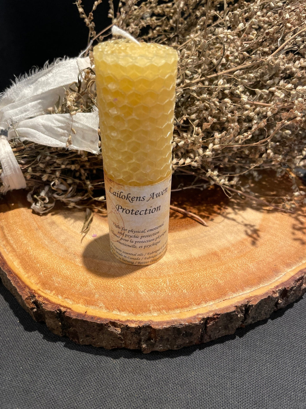 Protection Beeswax Candle - Lailokens Arwen - Witch Chest