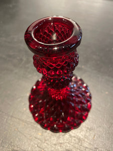 Red Taper Candle Holder - Witch Chest