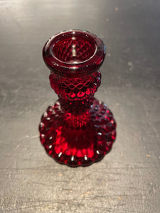 Red Taper Candle Holder - Witch Chest