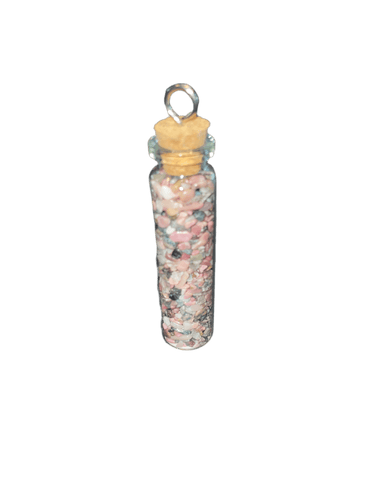 Rhodonite Crystal Chips Jar - Witch Chest