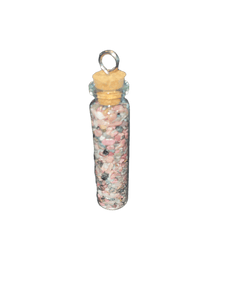 Rhodonite Crystal Chips Jar - Witch Chest
