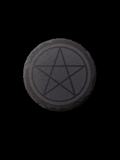 Round Pentacle Slate Tile by Blaise the Witch - Witch Chest