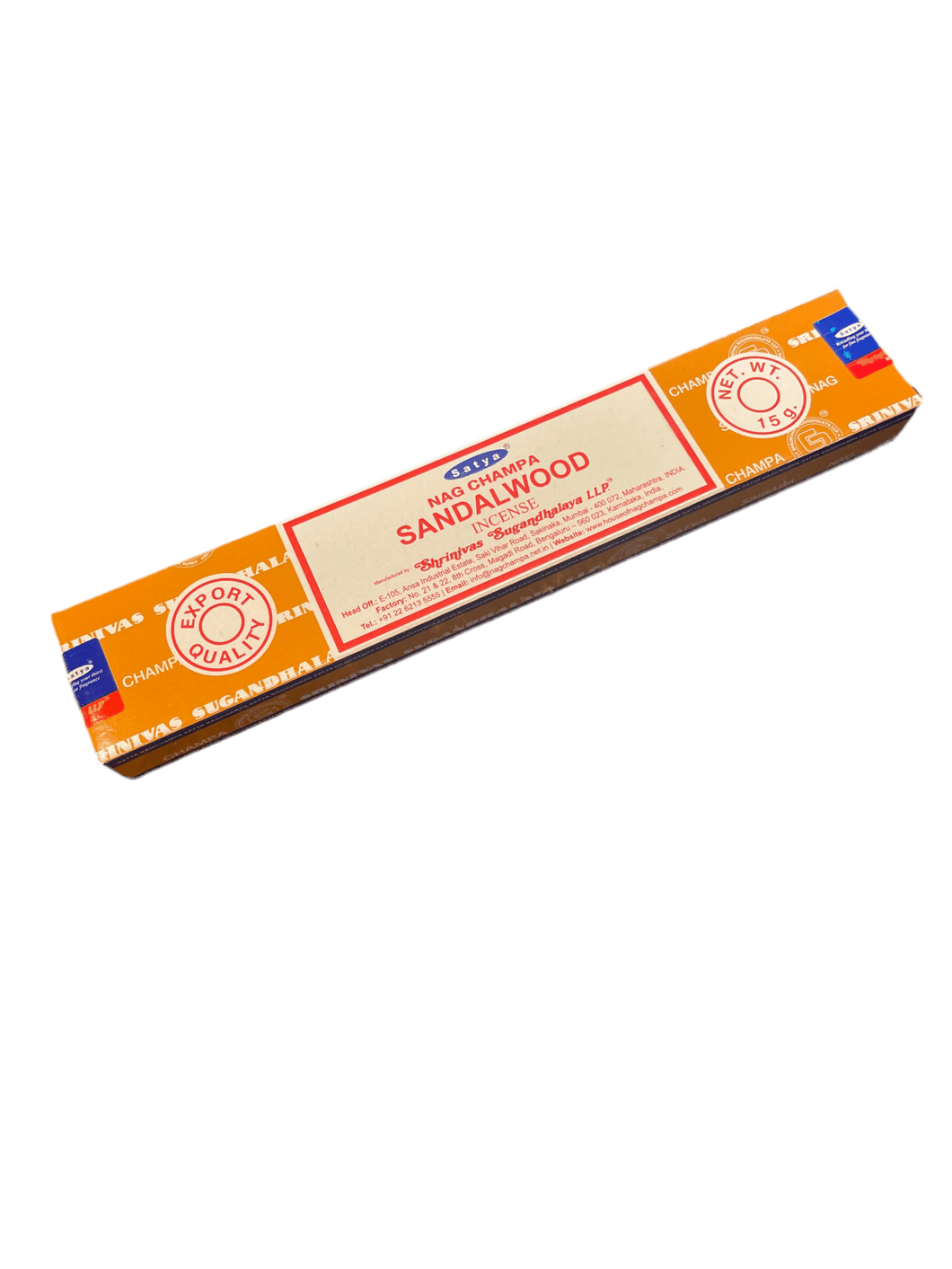 Satya Sandalwood Incense Sticks - 15g - Witch Chest