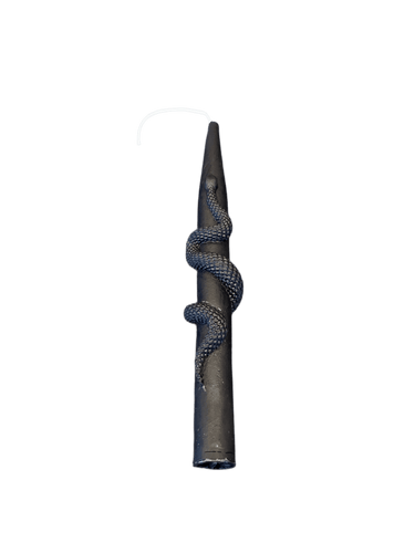 Snake Taper Black Beeswax Candle - Witch Chest (Ottawa) - Witch Chest