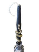 Load image into Gallery viewer, Snake Taper Black/Gold Beeswax Candle - Witch Chest (Ottawa) - Witch Chest