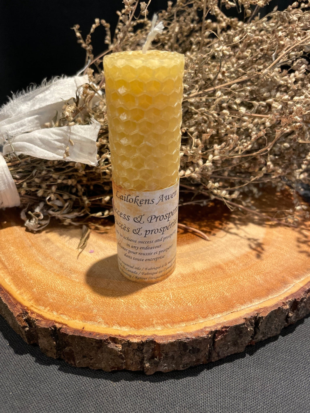 Success & Prosperity Beeswax Candle - Lailokens Arwen - Witch Chest