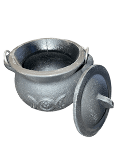 Triple Moon Goddess Potbelly Cauldron - Witch Chest