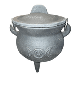 Load image into Gallery viewer, Triple Moon Goddess Potbelly Cauldron - Witch Chest