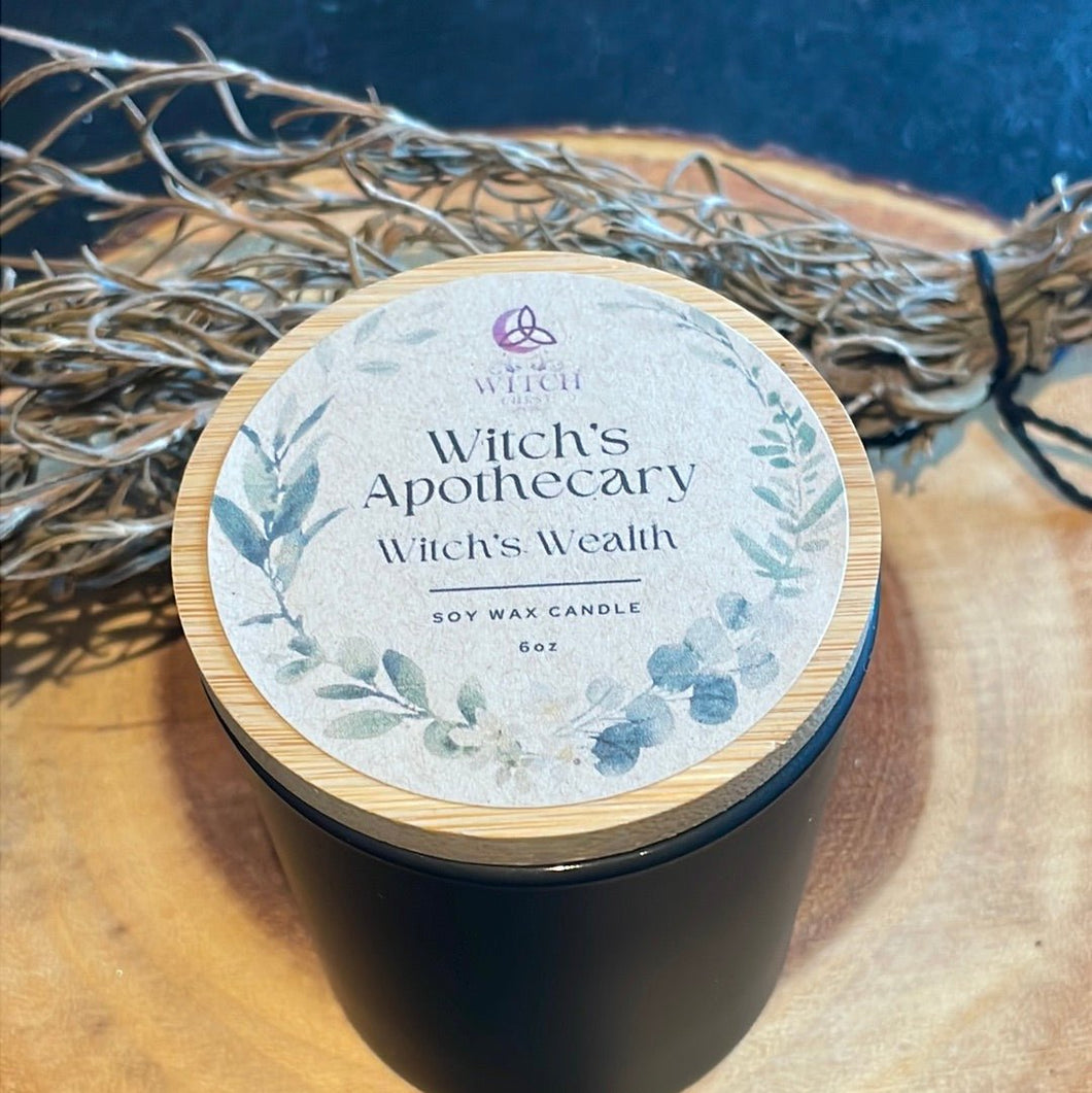 Witch’s Apothecary Soy Candle - Witch’s Wealth - Witch Chest