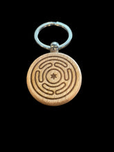 Load image into Gallery viewer, Wooden Laser Engraved Keychain by Blaise the Witch - Witch Chest