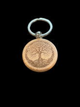 Load image into Gallery viewer, Wooden Laser Engraved Keychain by Blaise the Witch - Witch Chest
