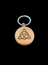Load image into Gallery viewer, Wooden Laser Engraved Keychain by Blaise the Witch - Witch Chest