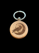 Load image into Gallery viewer, Wooden Laser Engraved Keychain by Blaise the Witch - Witch Chest