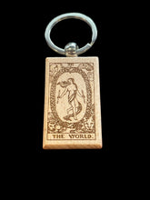 Load image into Gallery viewer, Wooden Laser Engraved Tarot Card Keychain by Blaise the Witch - Witch Chest