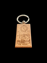 Load image into Gallery viewer, Wooden Laser Engraved Tarot Card Keychain by Blaise the Witch - Witch Chest