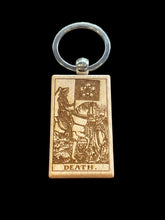Load image into Gallery viewer, Wooden Laser Engraved Tarot Card Keychain by Blaise the Witch - Witch Chest