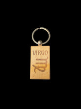 Load image into Gallery viewer, Wooden Laser Engraved Zodiac Keychain by Blaise the Witch - Witch Chest
