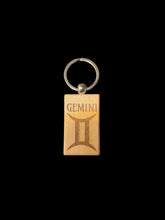 Load image into Gallery viewer, Wooden Laser Engraved Zodiac Keychain by Blaise the Witch - Witch Chest
