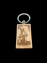 Load image into Gallery viewer, Wooden Laser Tarot Card Engraved Keychain by Blaise the Witch - Witch Chest