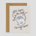 You Have The Key To My Heart Card by After Hours Creative (Toronto) - Witch Chest